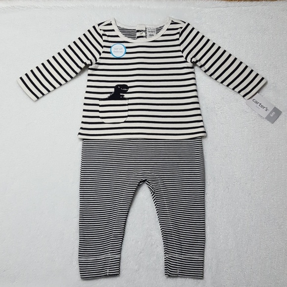 Carter's Other - Carter's infant boys' double knit striped romper